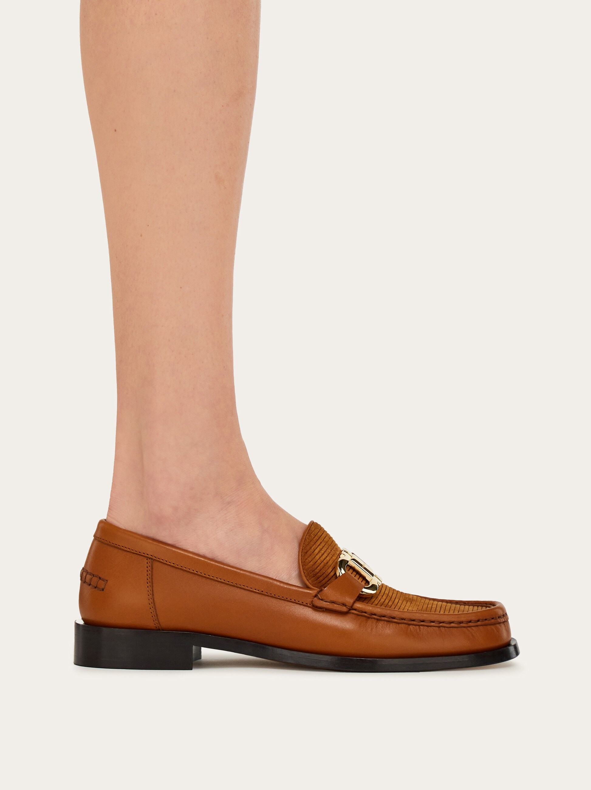 Loafer with Gancini ornament - Women | Ferragamo