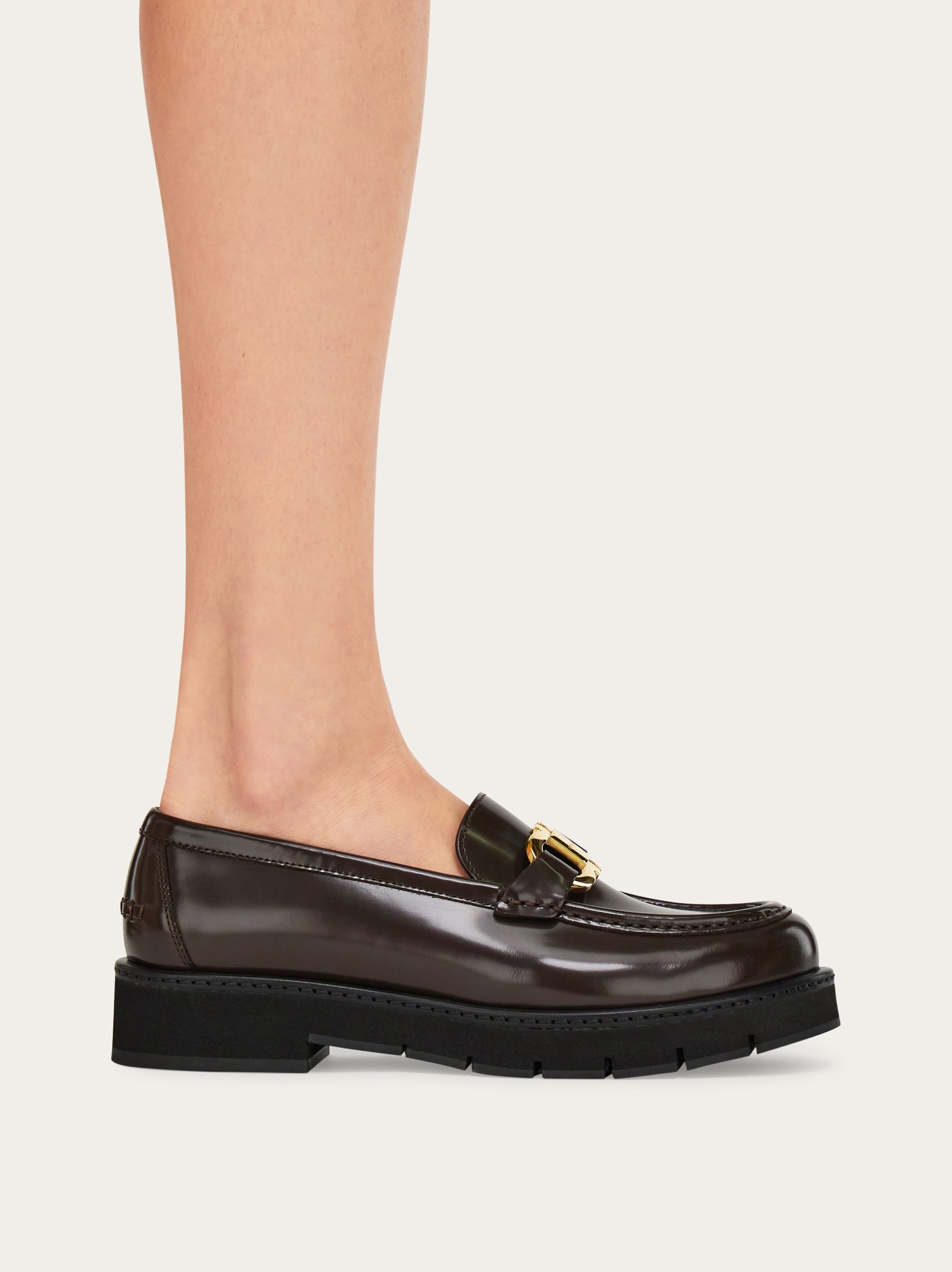 Moccasin with Gancini ornament - Women | Ferragamo