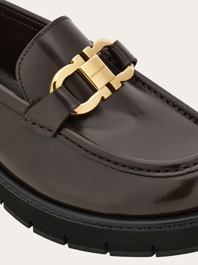 Ferragamo♪SALE♪0769624 FERRAGAMO Hybrid loafer with Gancini ornament | REVERSIBLE