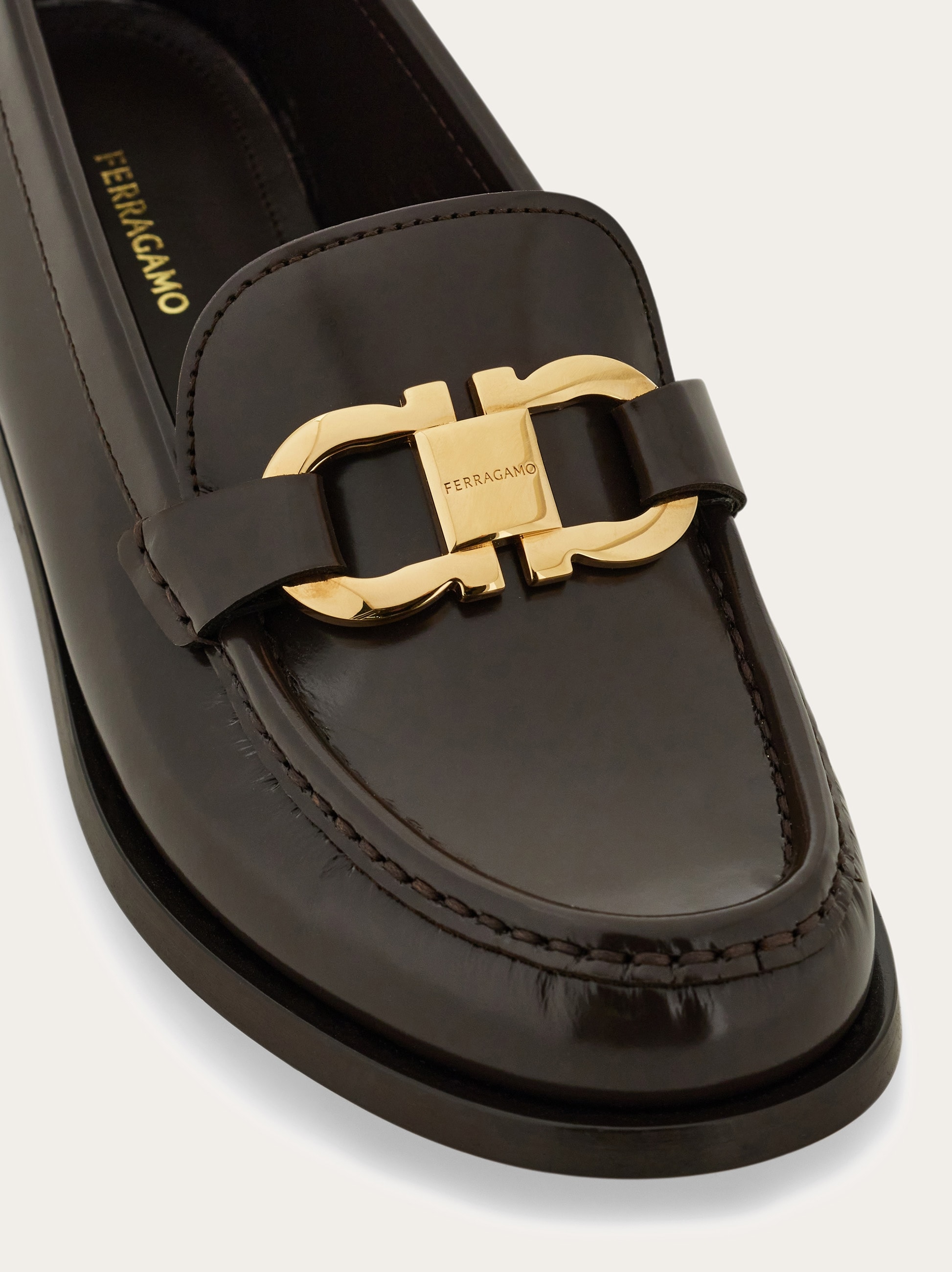 Moccasin with Gancini ornament - Women | Ferragamo