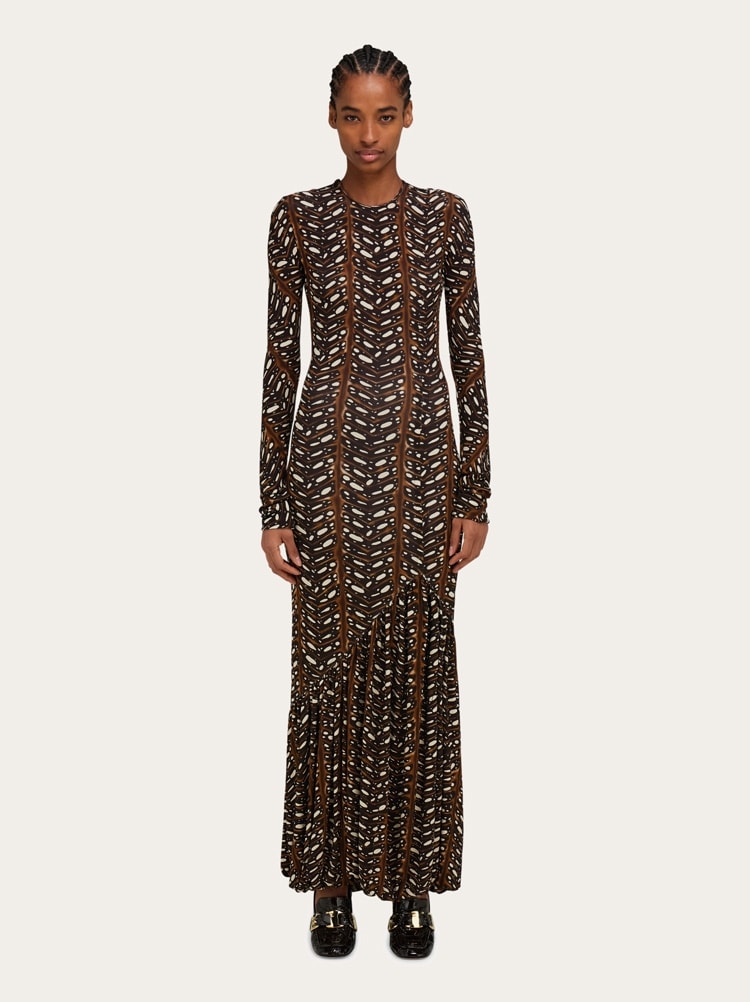 Vestido stretch con efecto globo Gallery image 2