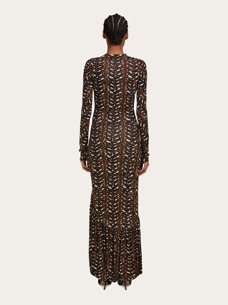 Vestido stretch con efecto globo Gallery image 4