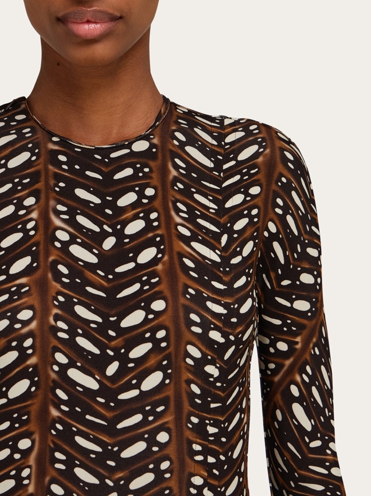 Vestido stretch con efecto globo Gallery image 5