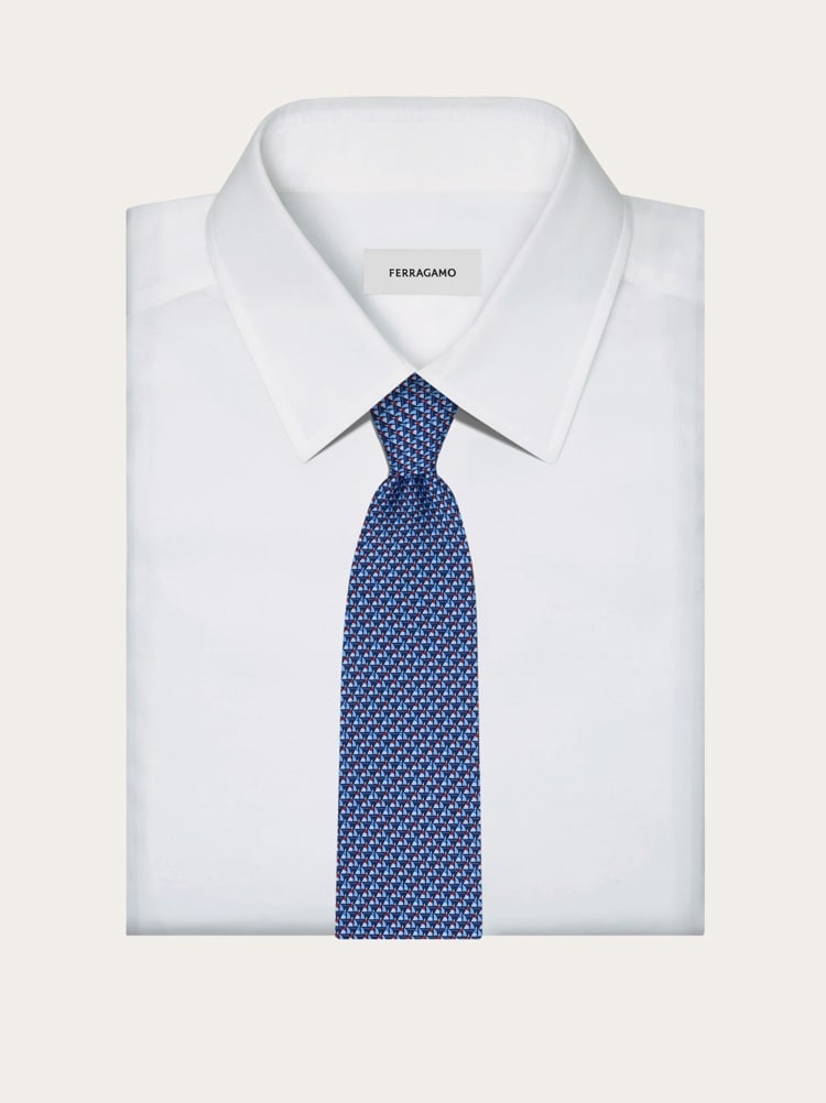 Corbata de seda estampado Regata Gallery image 4