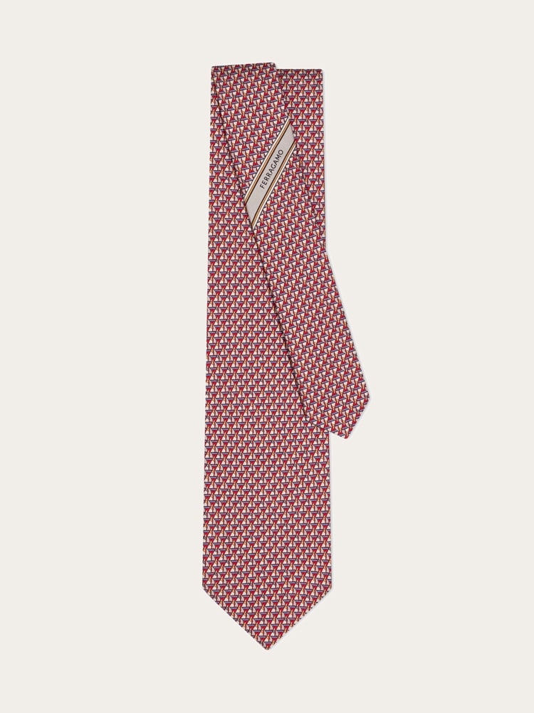 Corbata de seda estampado Regata Gallery image 2