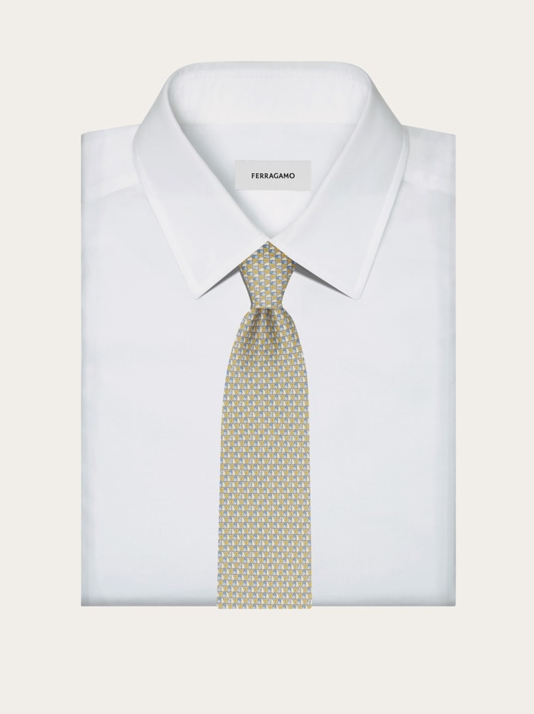 Corbata de seda estampado Regata Gallery image 4
