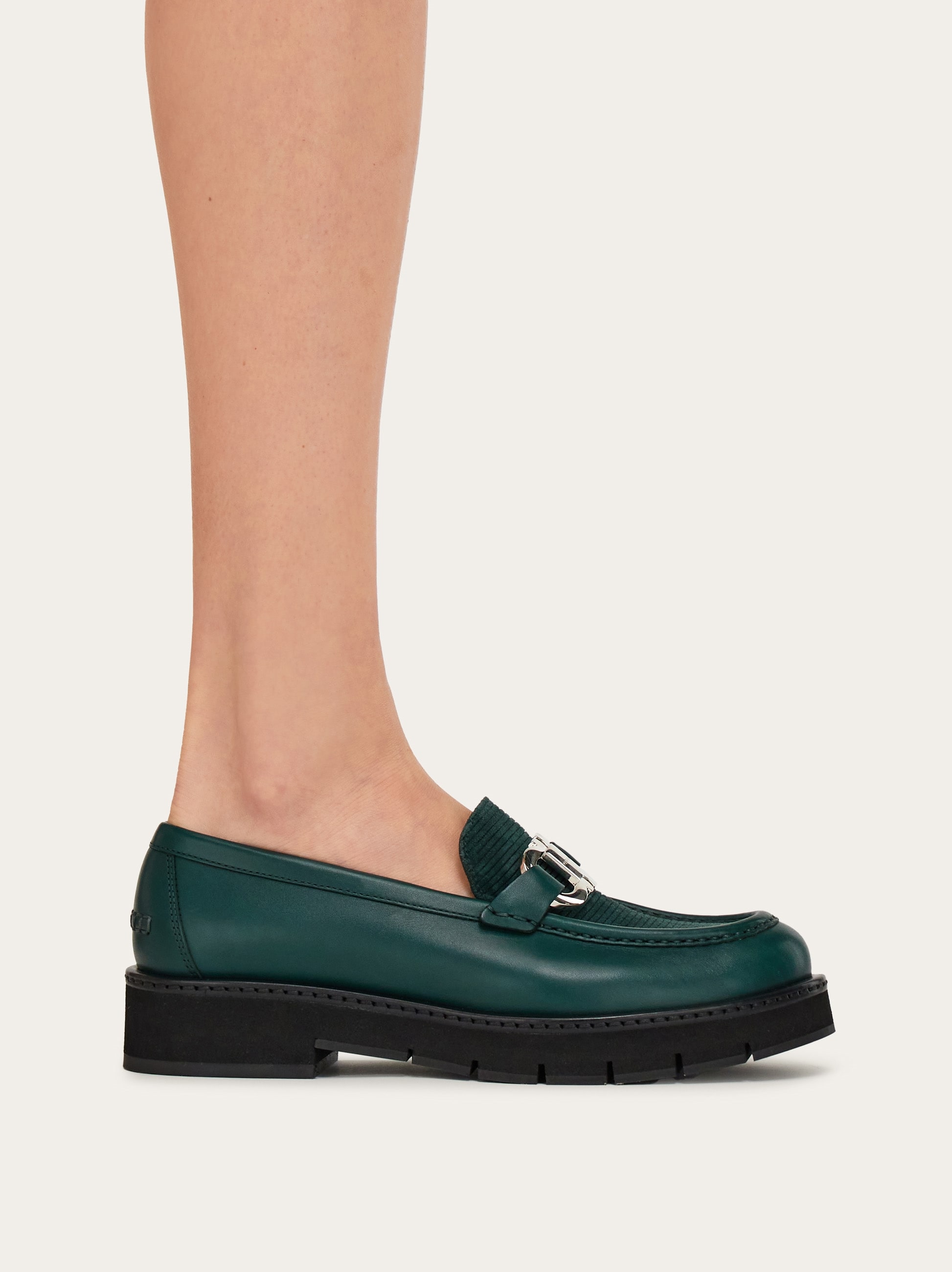 Loafer with Gancini ornament - Women | Ferragamo