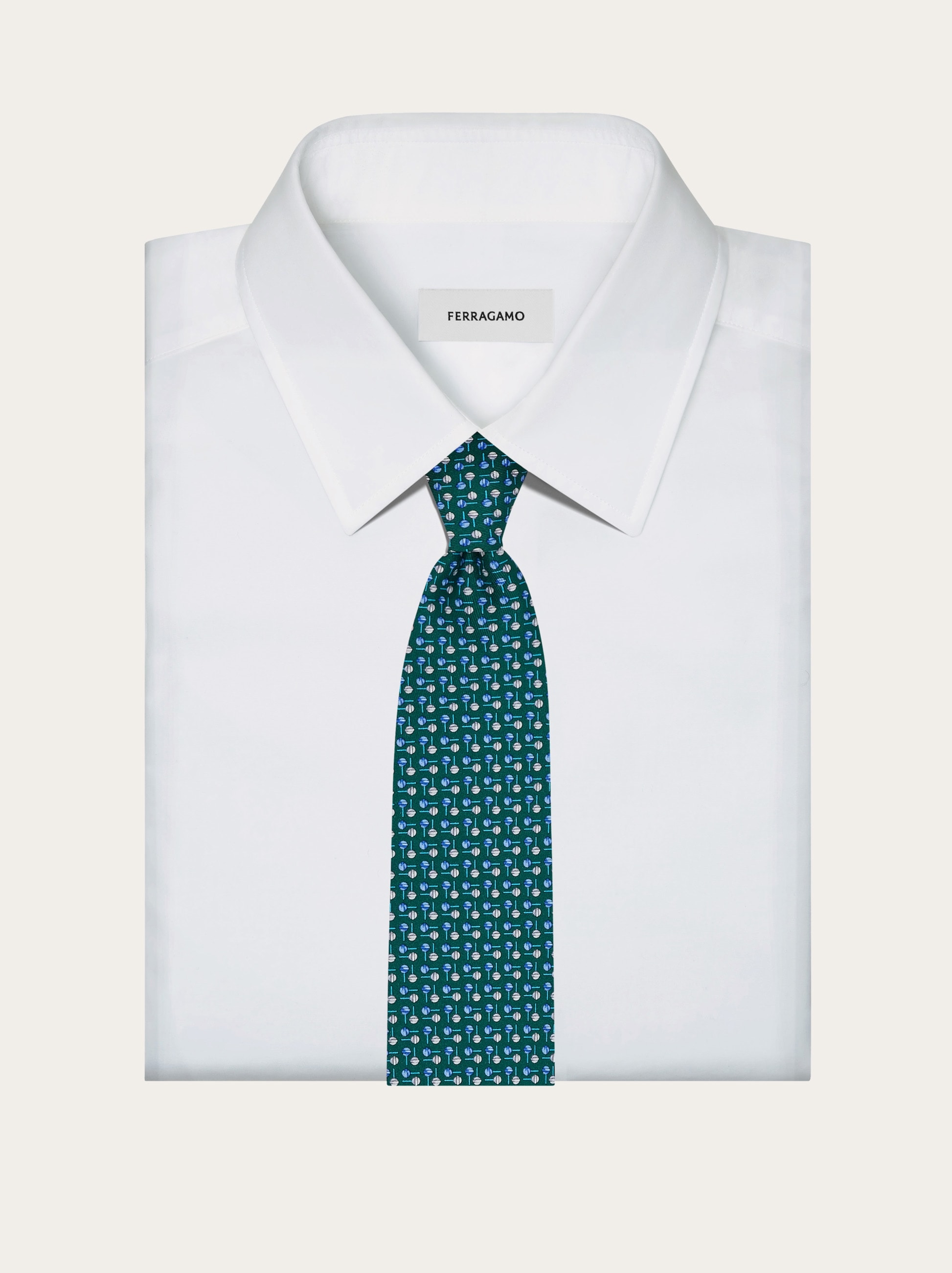 Lollipop print silk tie - Men | Ferragamo