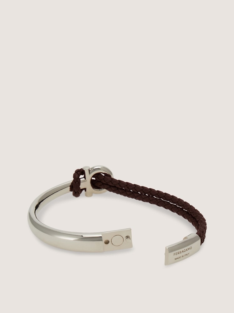 Leather and brass bracelet - size 19 Gallery image 4