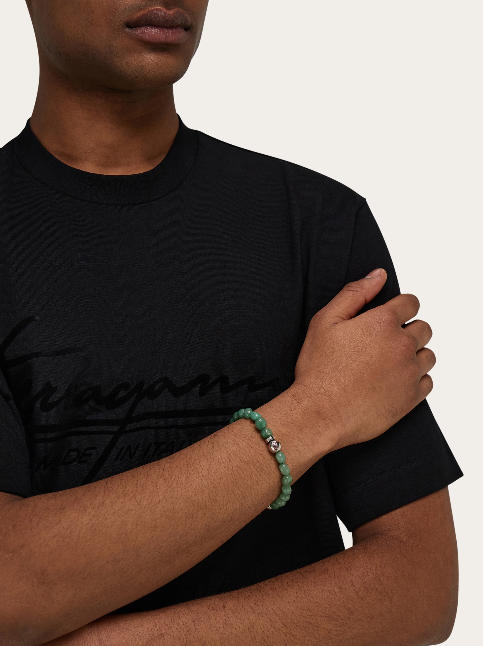Baroque beads bracelet - size 19 - Men | Ferragamo