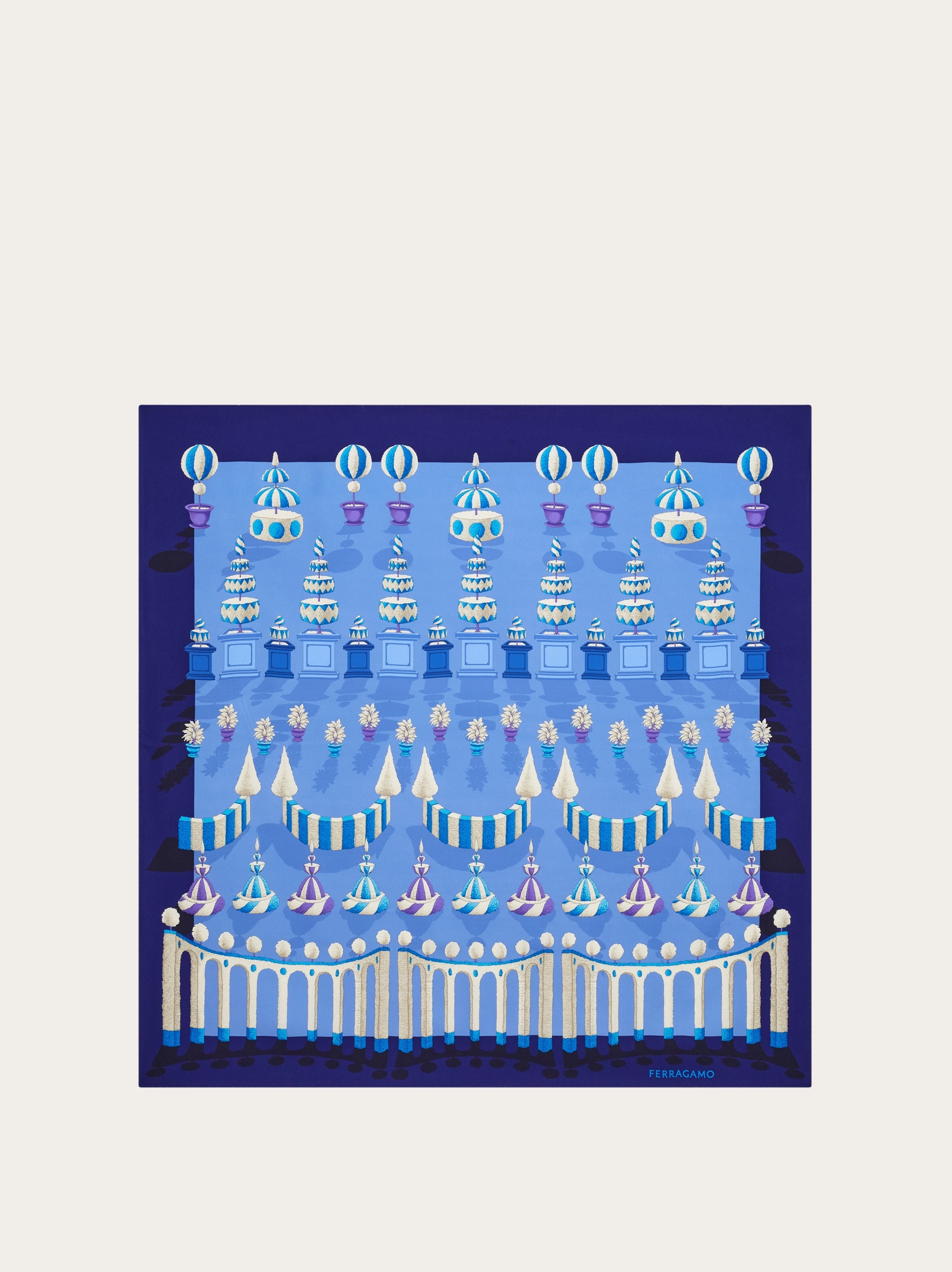 Giardino print silk scarf - Women | Ferragamo