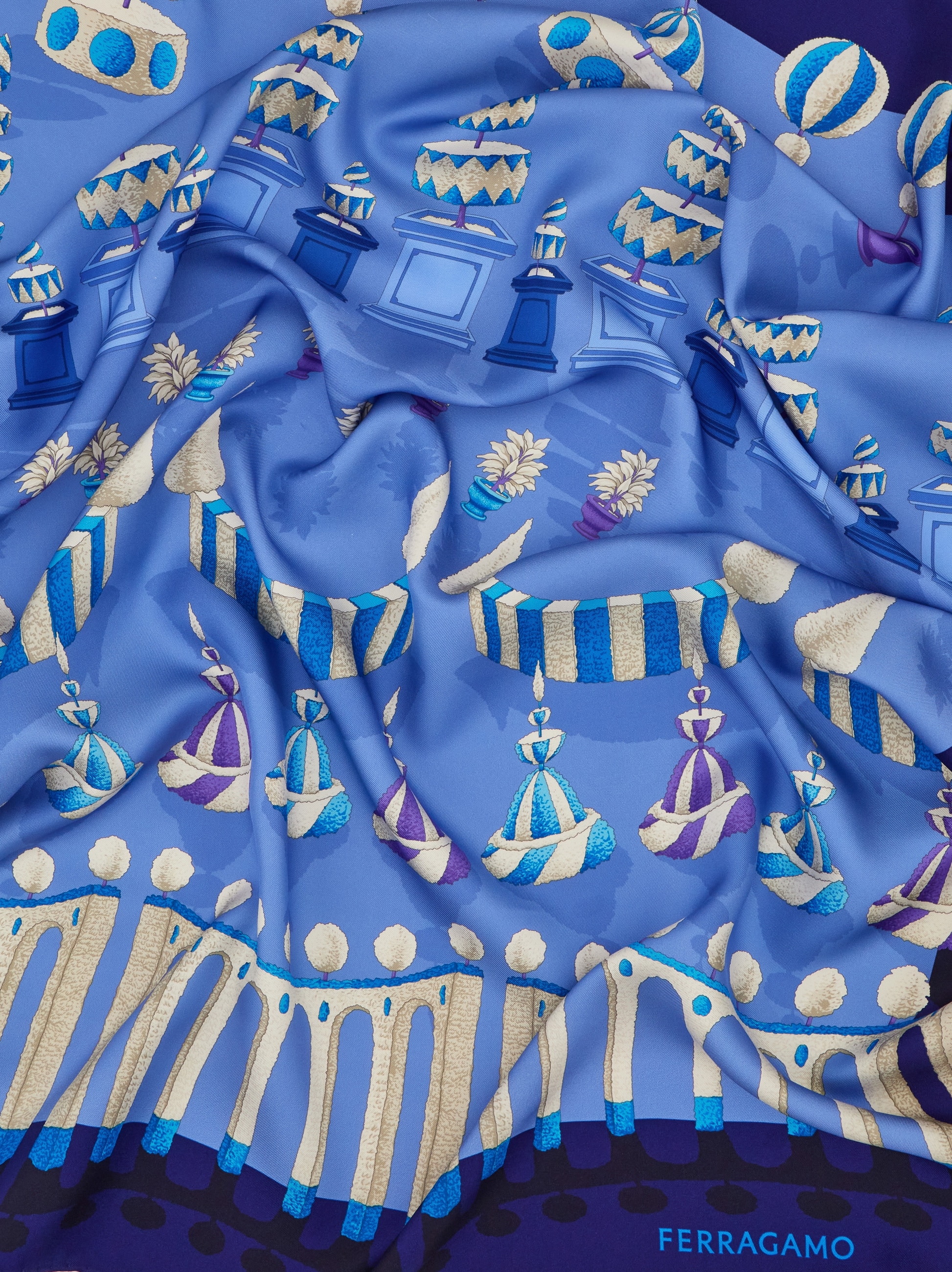 Giardino print silk scarf - Women | Ferragamo