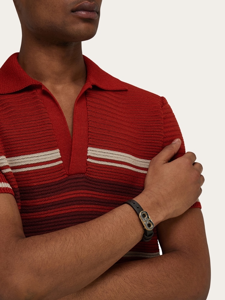 Double Gancini bracelet Gallery image 3