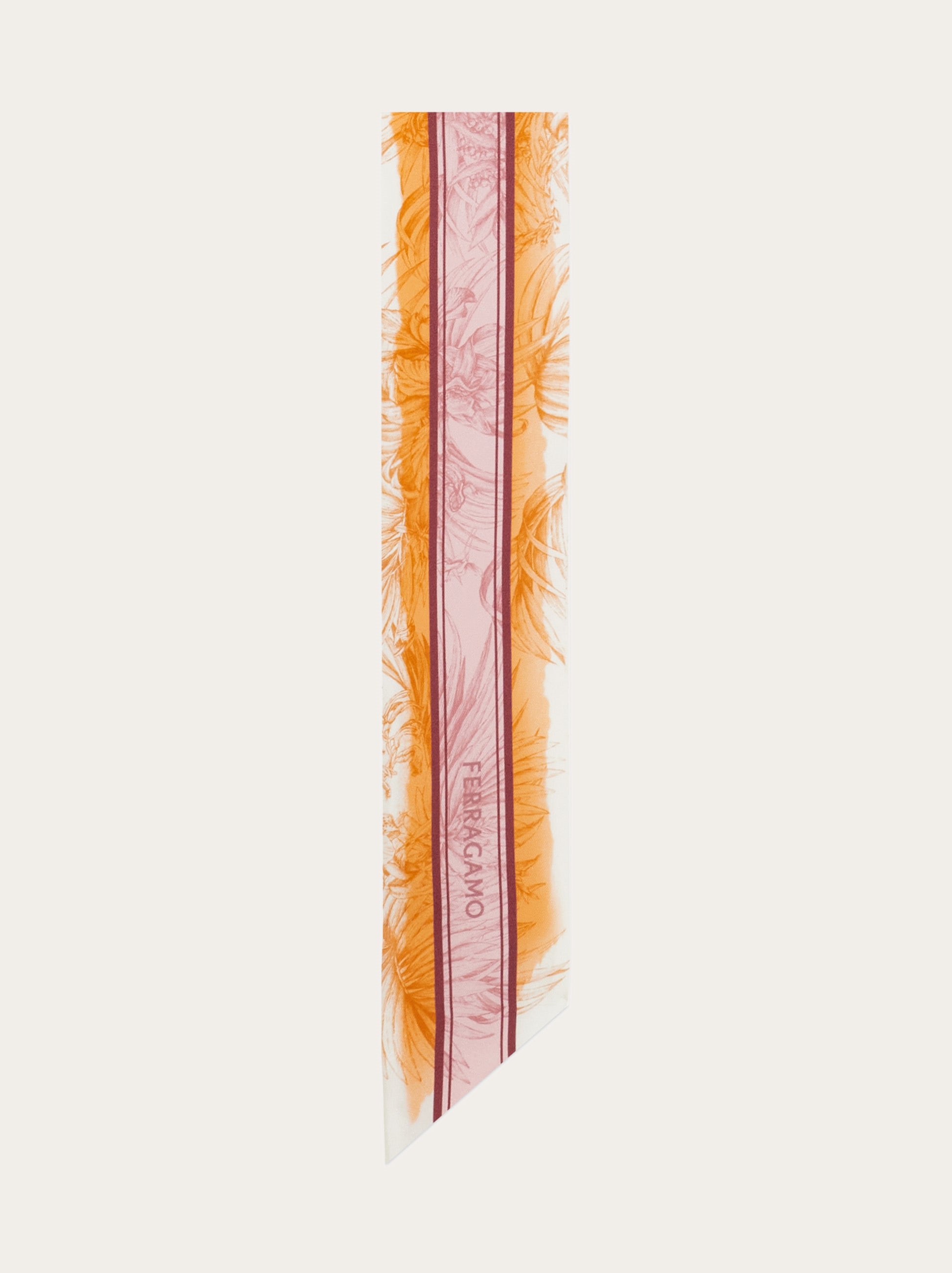 Gravure print silk mini bandeau - Women | Ferragamo