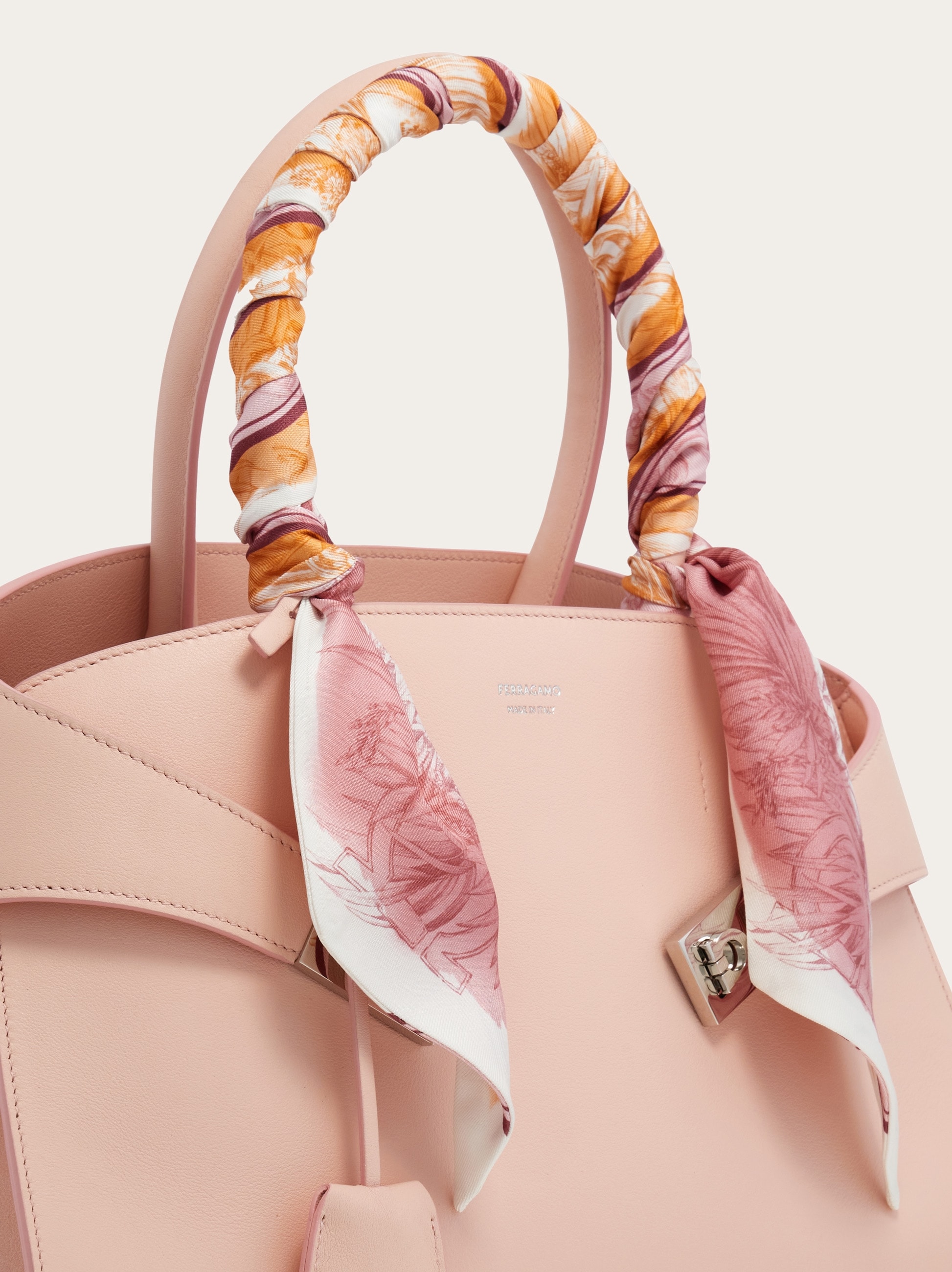 Gravure print silk mini bandeau - Women | Ferragamo
