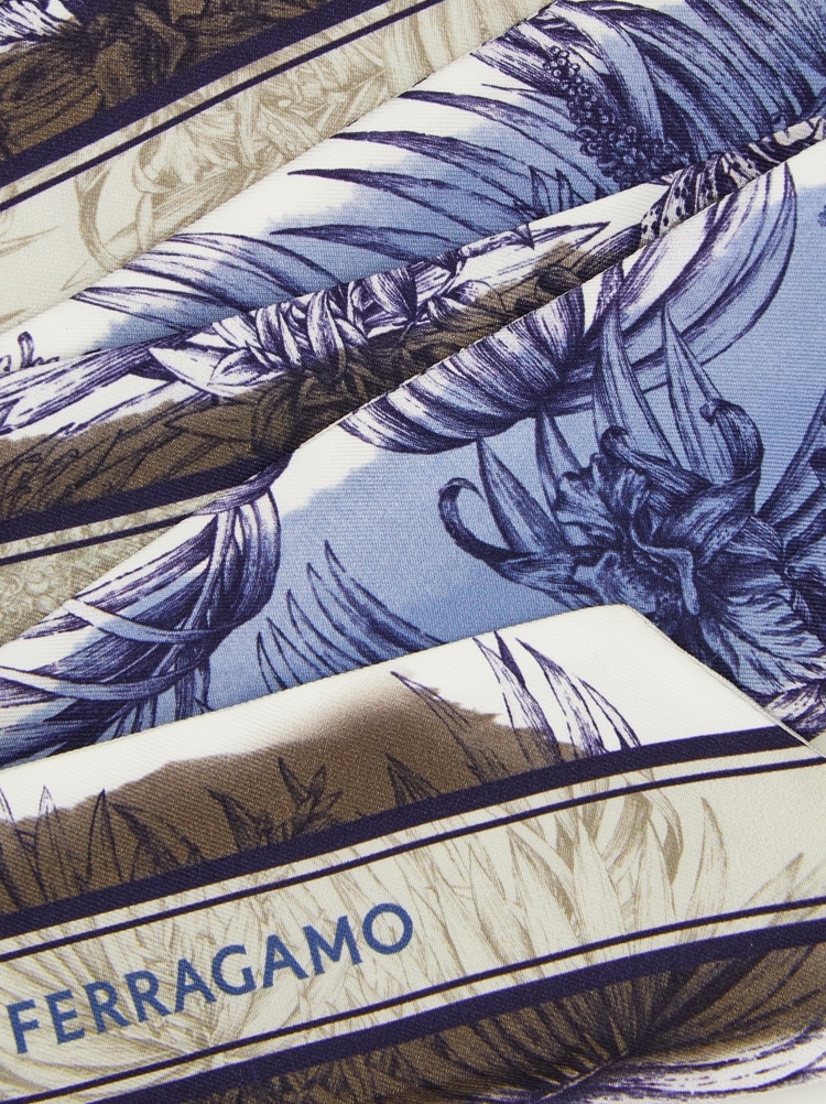 Gravure print silk mini bandeau Gallery image 2