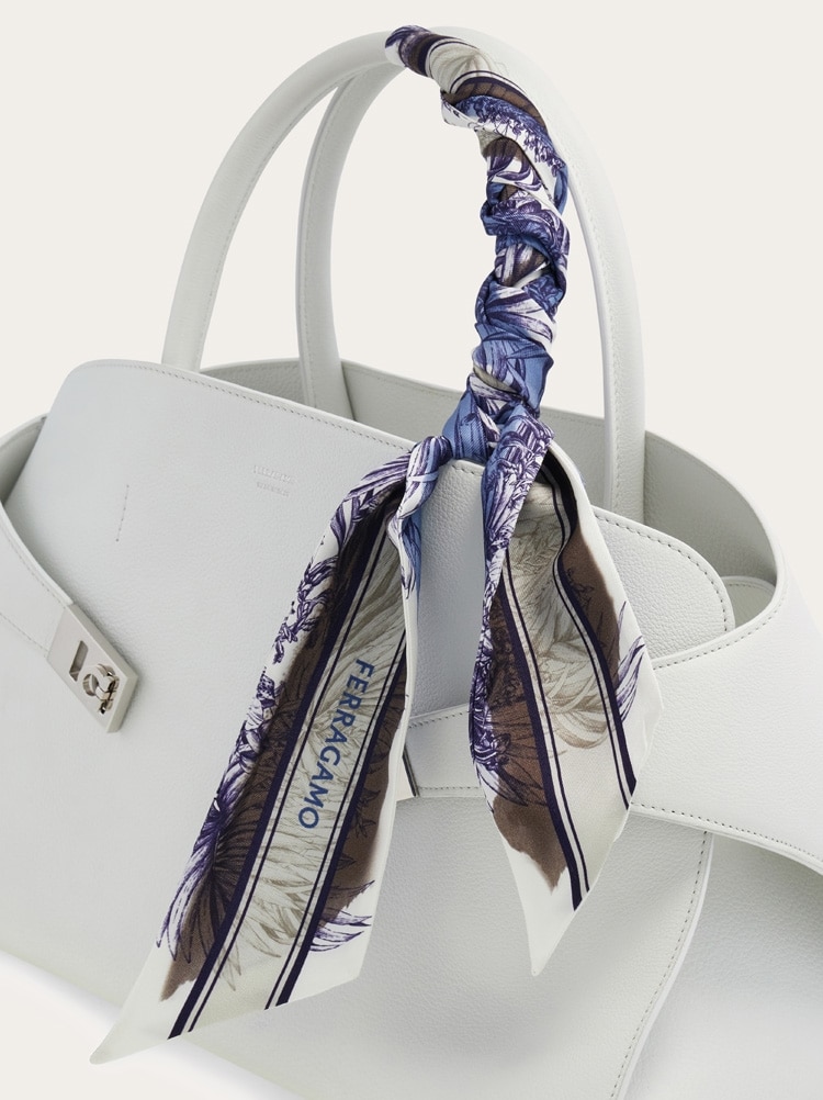 Gravure print silk mini bandeau Gallery image 6