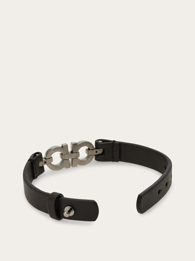 Pulsera con doble Gancini Gallery image 4