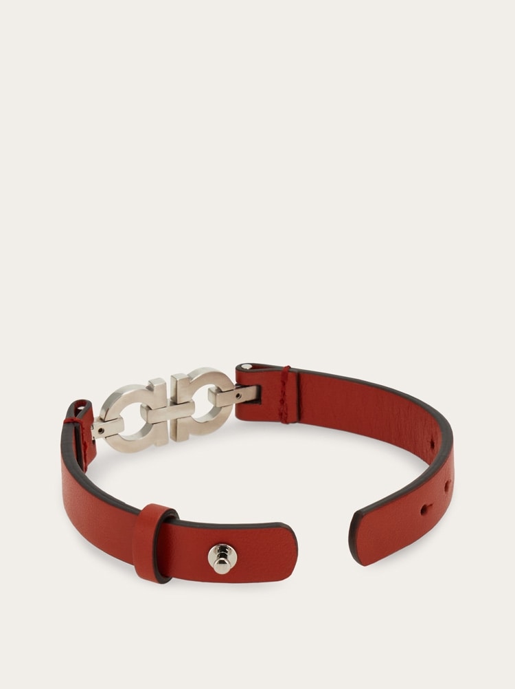 Pulsera con doble Gancini Gallery image 4