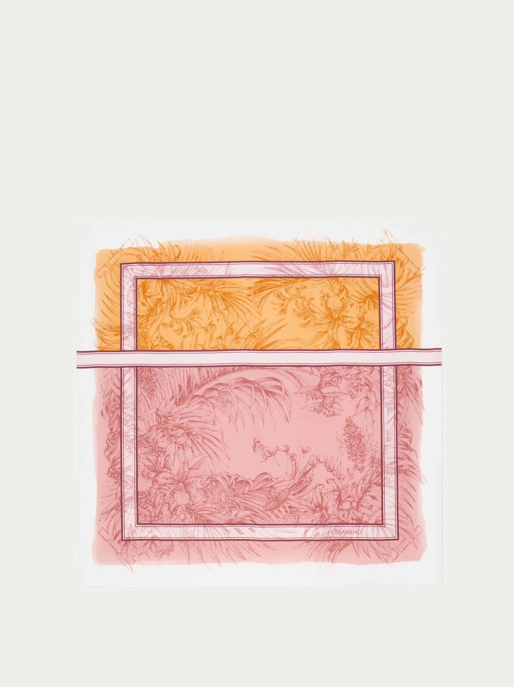 スカーフ FERRAGAMO Bandeau 'Gravure' print Ferragamo Bandeau 'gravure' print available on julian