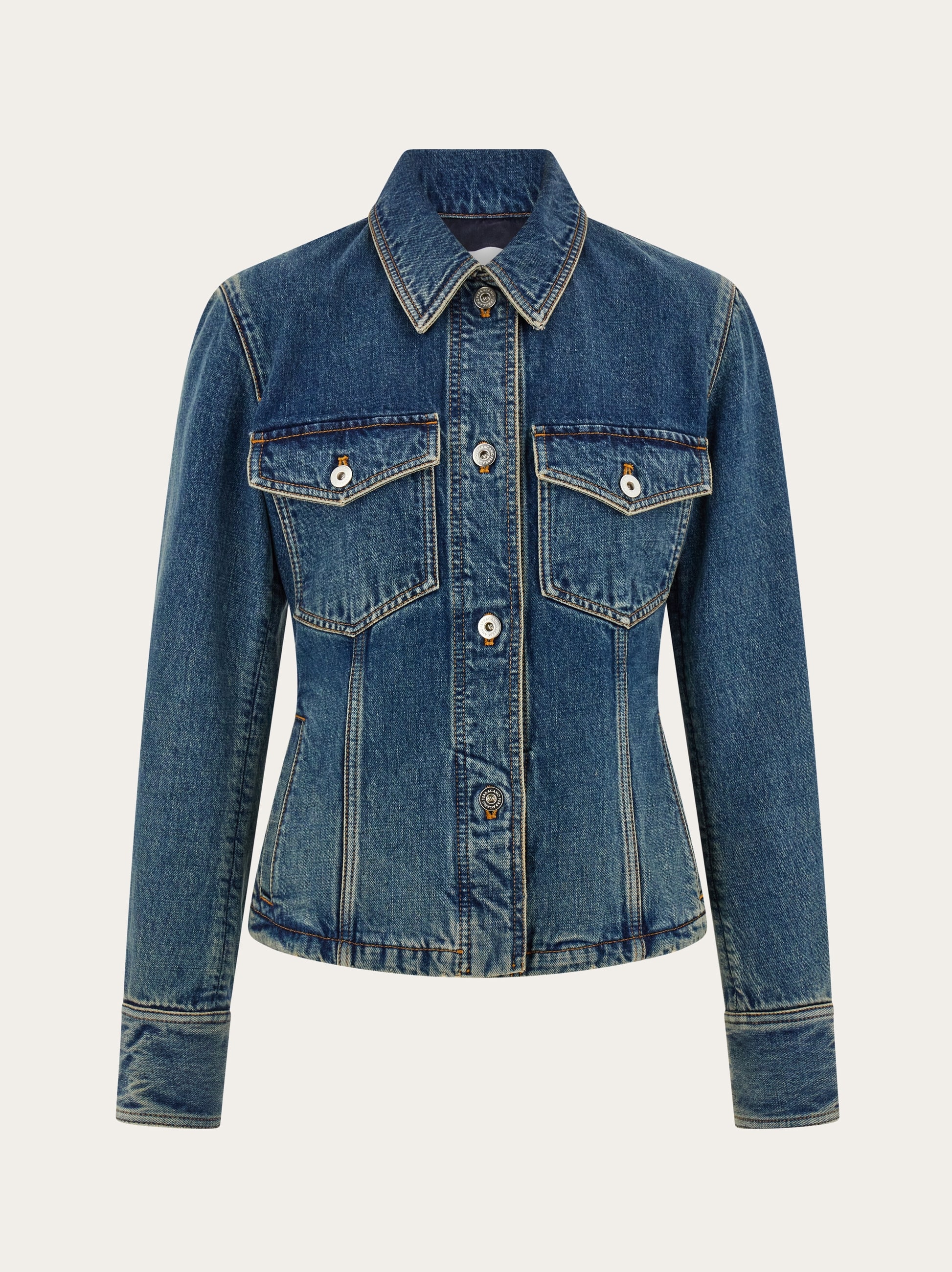 【23AW NEW】FERRAGAMO_man / デニム ジャケット / Blue 23AW NEW】FERRAGAMO_man / デニム ジャケット / Blue