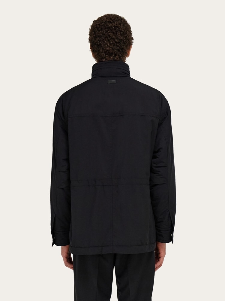 Technical faille caban overcoat Gallery image 4