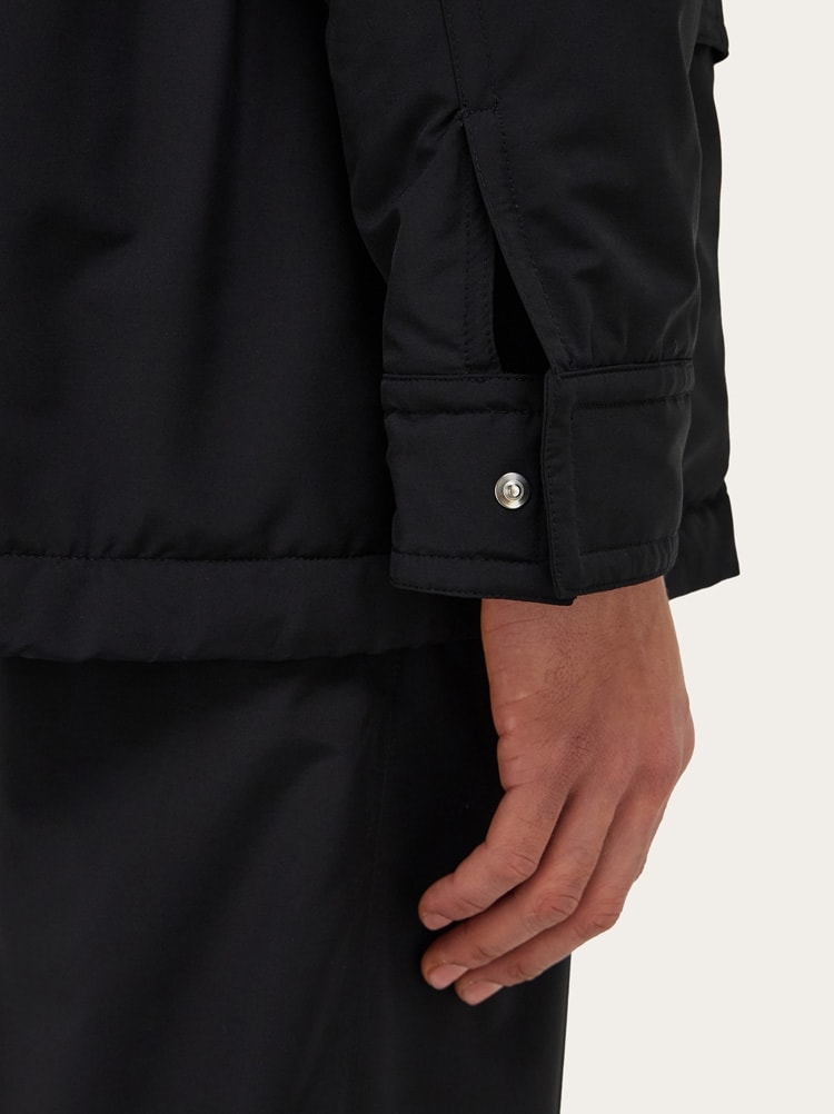 Technical faille caban overcoat Gallery image 8
