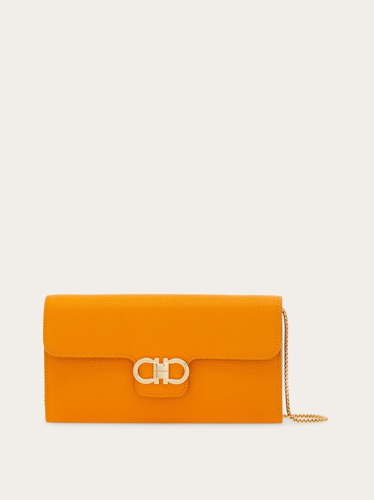 Gancini wallet with shoulder strap Gallery image 1