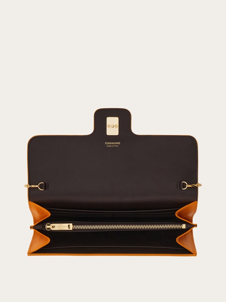 Gancini wallet with shoulder strap Gallery image 5