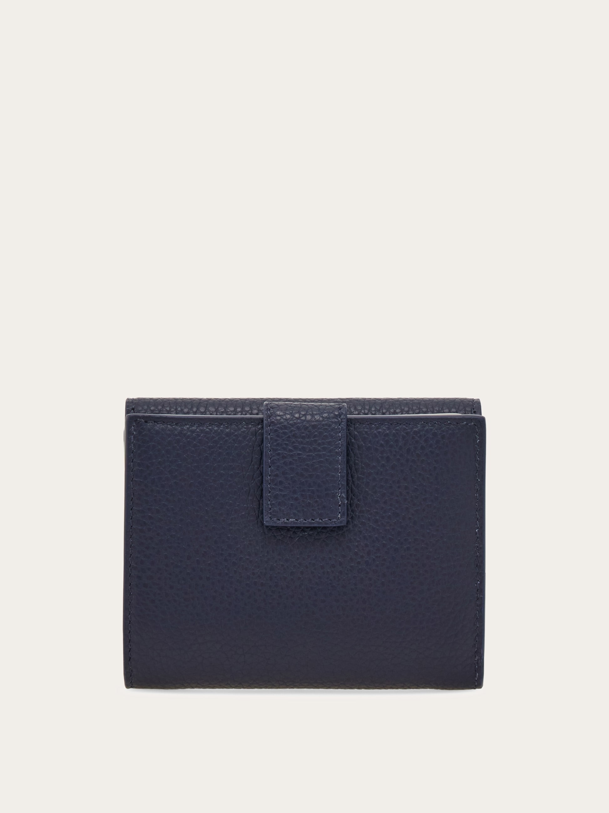 【未使用】フェラガモ 財布　ガンチーニ　二つ折　折財布　レザー　箱付　ネイビー 楽天市場】FERRAGAMO フェラガモ 二つ折り財布 ガンチーニ GANCINI