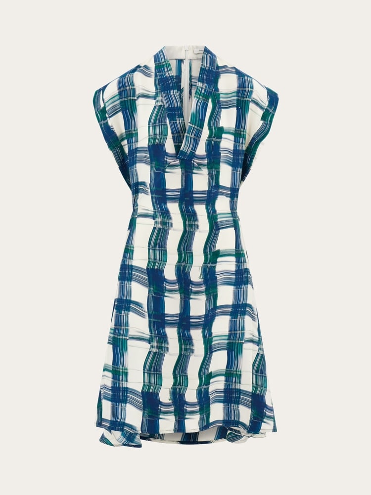 Stylized tartan dress Gallery image 1