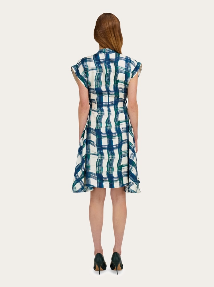 Stylized tartan dress Gallery image 4