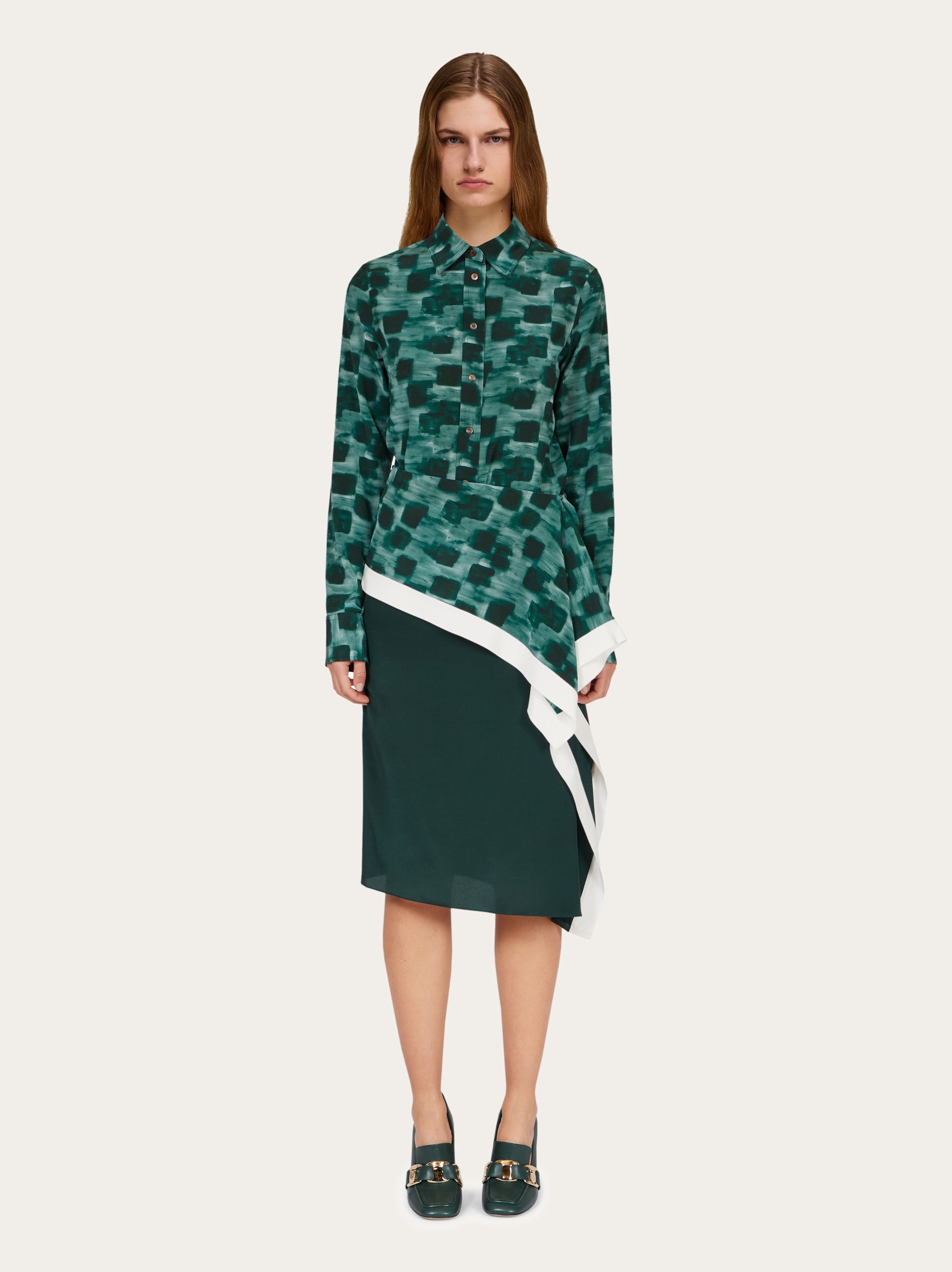 スカート Salvatore Ferragamo Gonna Asimmetrica Gonna asimmetrica con baschina - Donna | Ferragamo