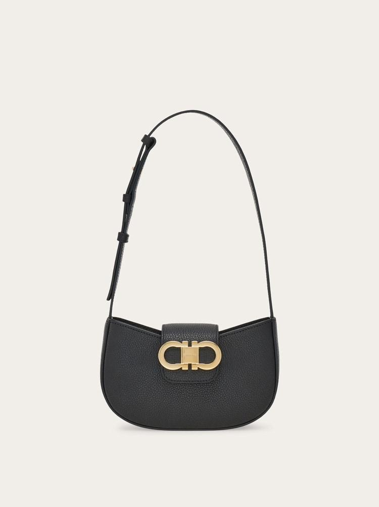 Double Gancini mini shoulder bag Gallery image 1