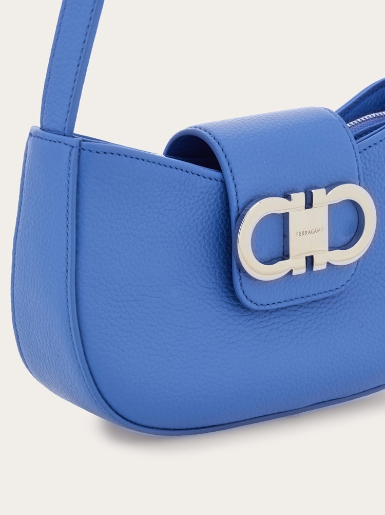 Double Gancini mini shoulder bag Gallery image 6