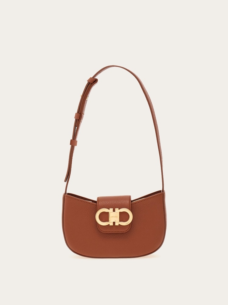 Double Gancini mini shoulder bag Gallery image 1