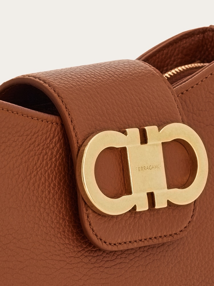 Double Gancini mini shoulder bag Gallery image 6