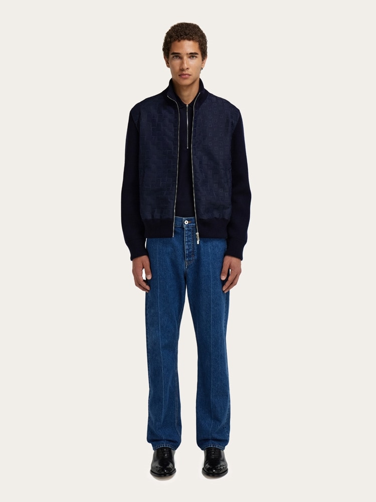 Knitted bomber jacket Gallery image 6