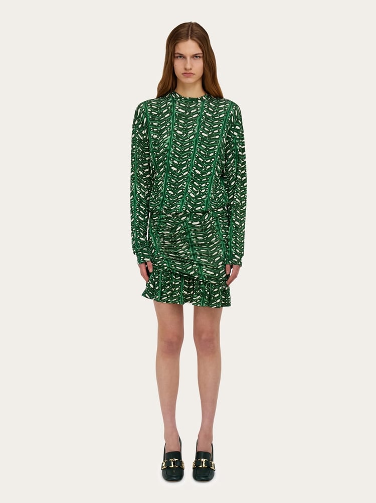 Mini dress with drape detail Gallery image 2