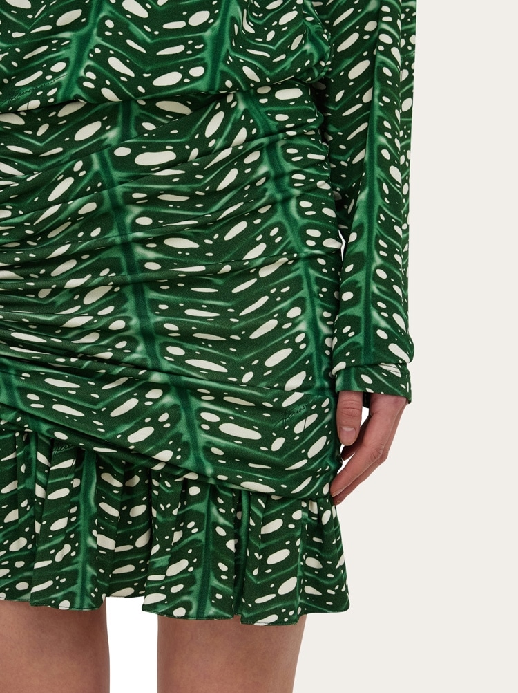 Mini dress with drape detail Gallery image 6