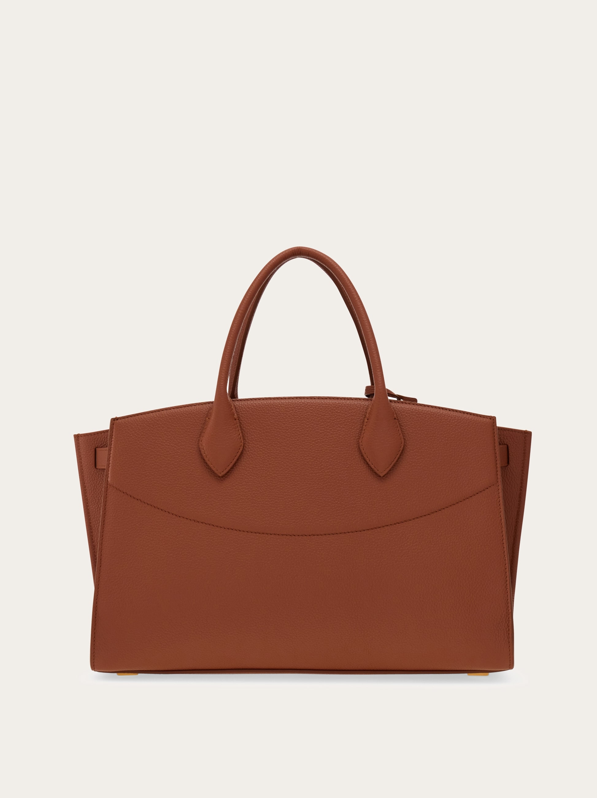 FERRAGAMO Hug ハンドバッグ(M) Clay/Lapis Hug bicolor handbag (M) - Clay/Lapis – Cosmos Boutique New