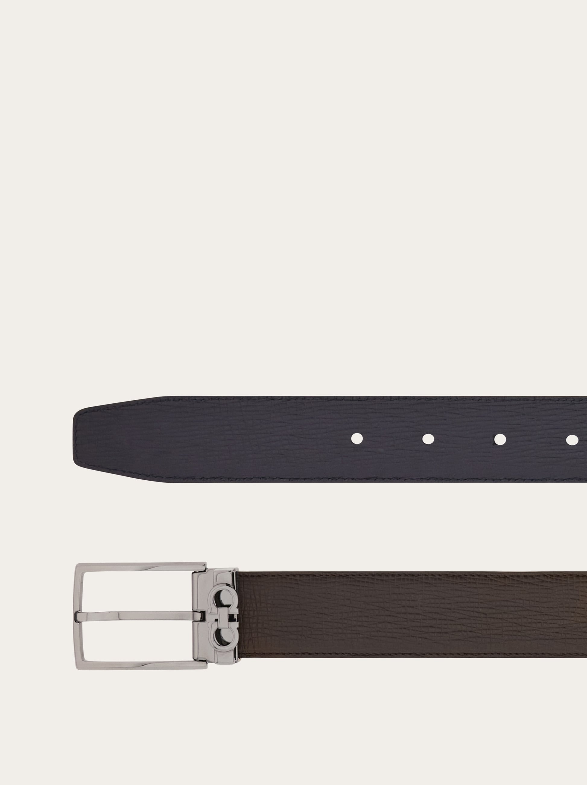Reversible and adjustable Gancini belt - Men | Ferragamo
