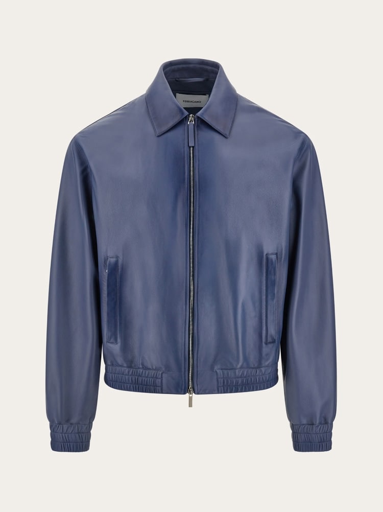 希少フェラガモFerragamoレザージャケット レザー ジャケット - メンズ | Ferragamo