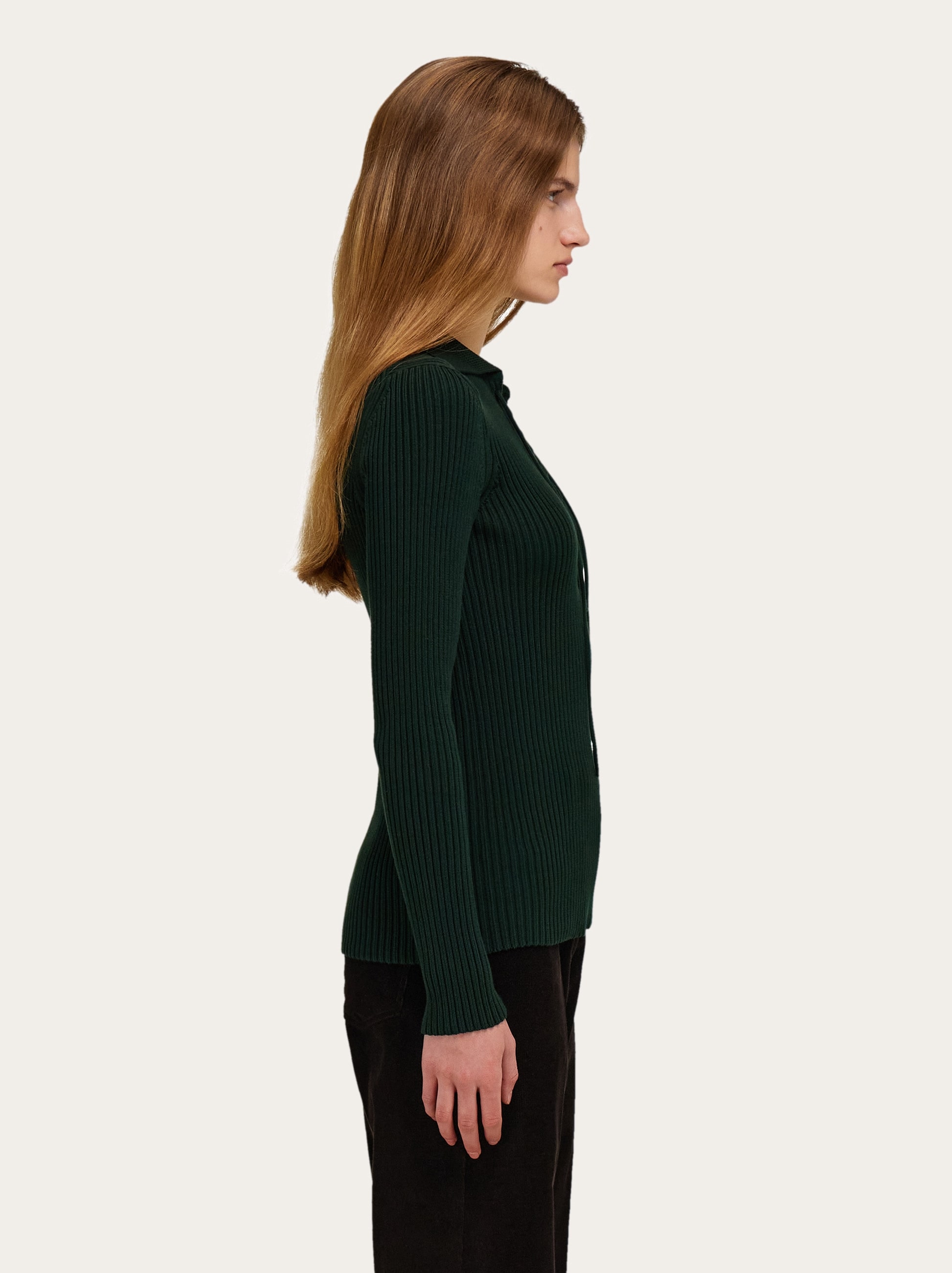 Knitted top with lace detail - Women | Ferragamo