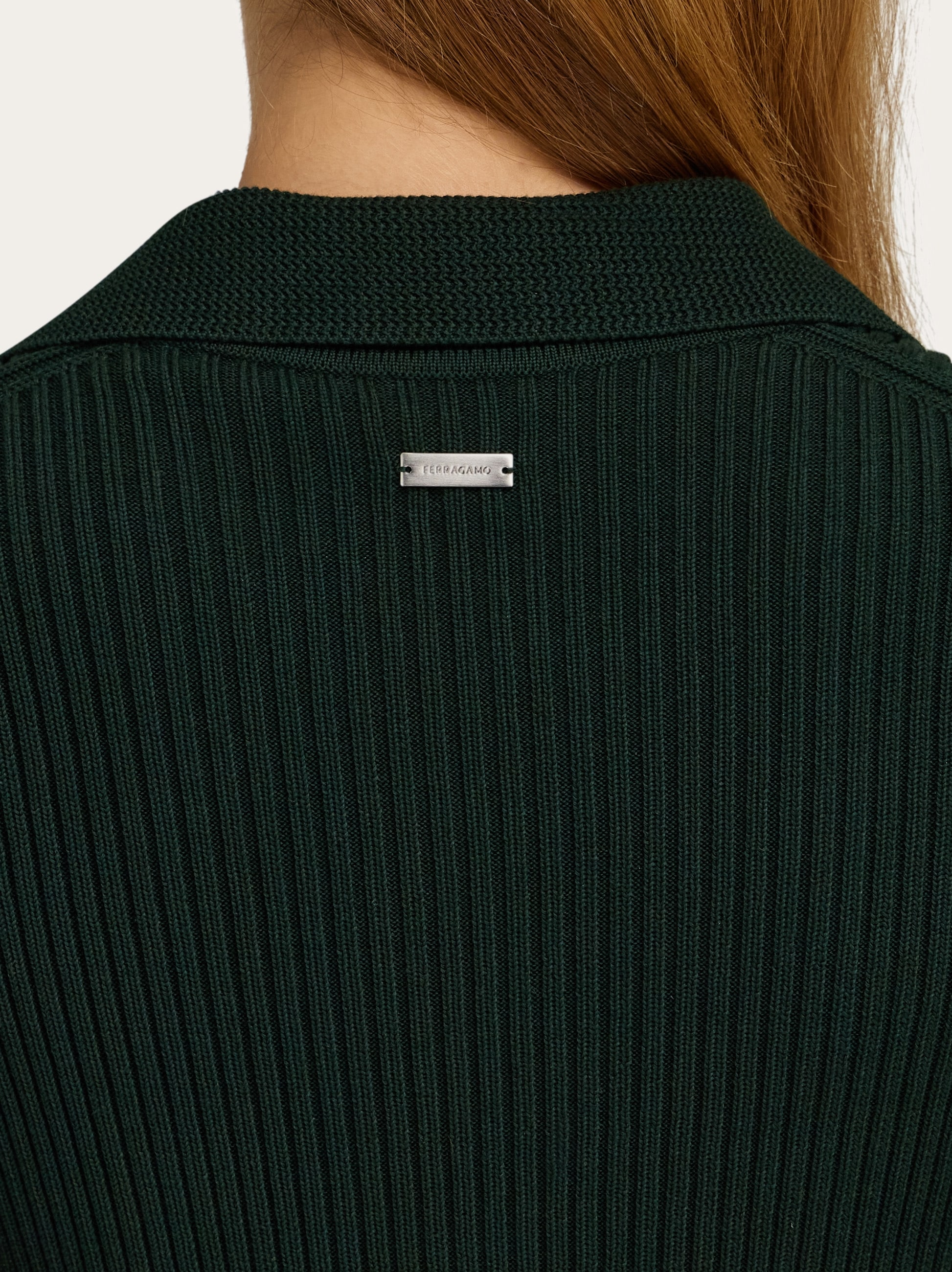Knitted top with lace detail - Women | Ferragamo