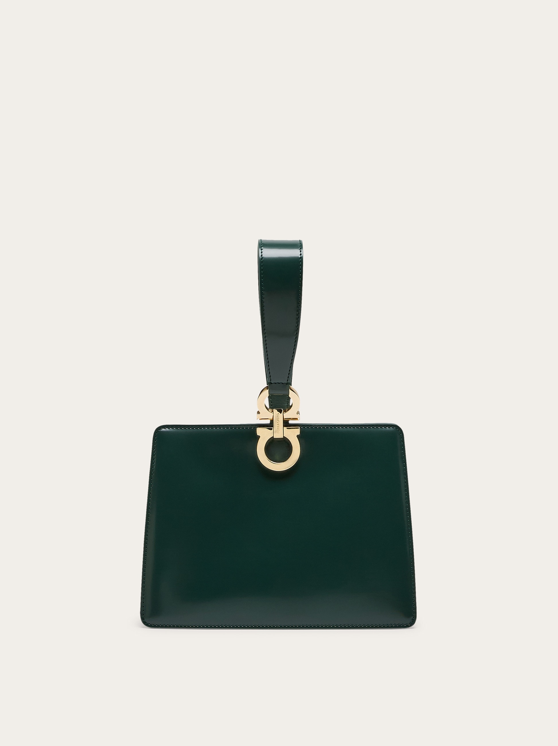 Salvatore Ferragamo クラッチバッグ　パイソン　グリーン Mini clutch - Women | Ferragamo