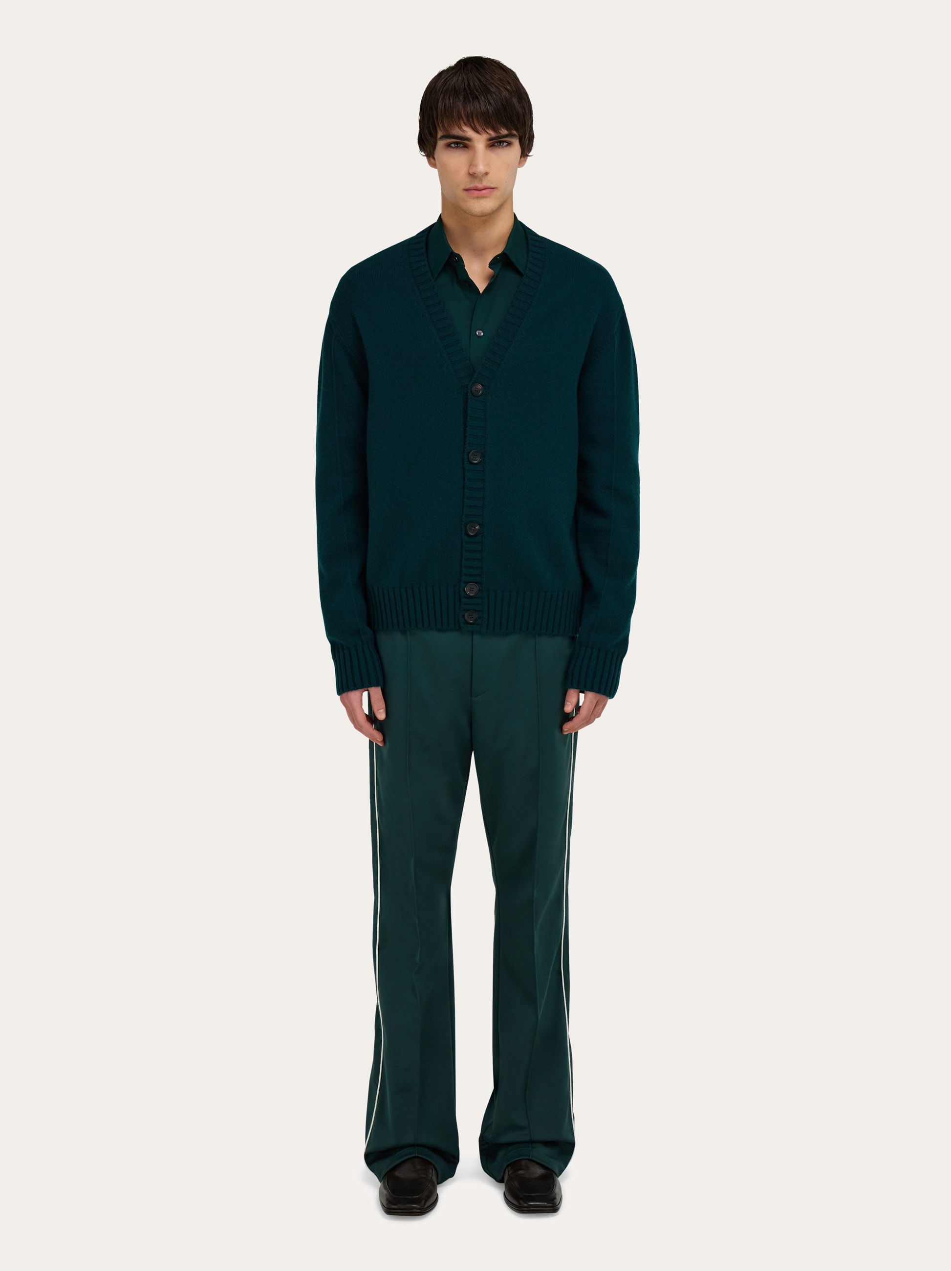 Tシャツ・カットソー SALVATORE FERRAGAMO Brown Cashmere Cardigan Cashmere cardigan - Women | Ferragamo