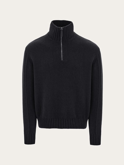 High neck cashmere pullover - Men | Ferragamo