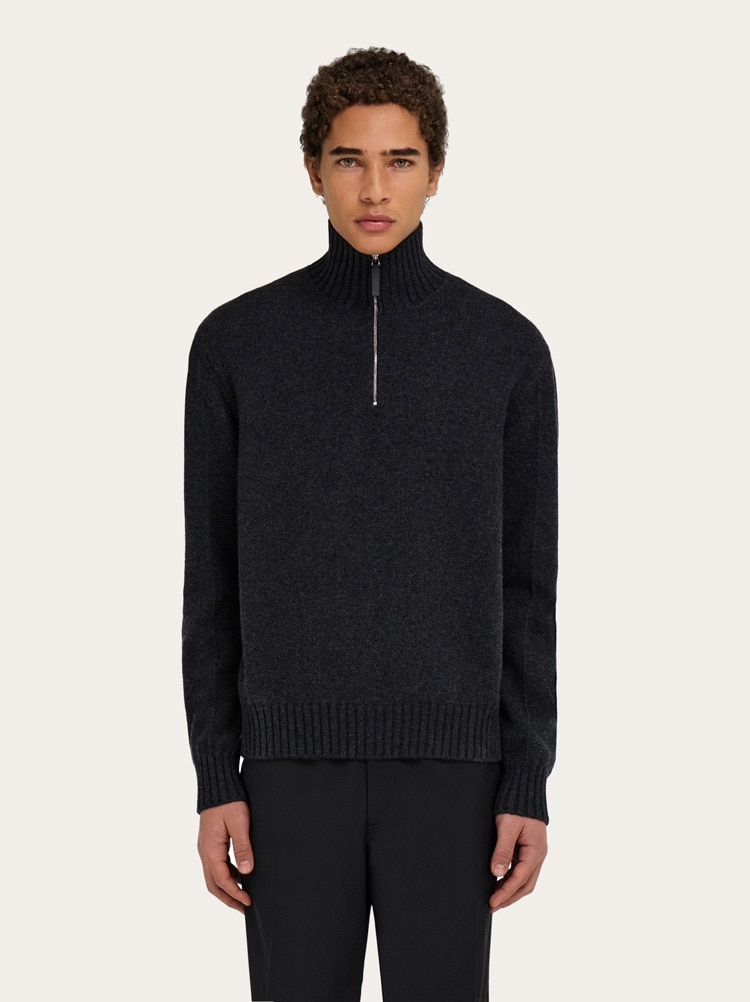 High neck cashmere pullover Gallery image 2