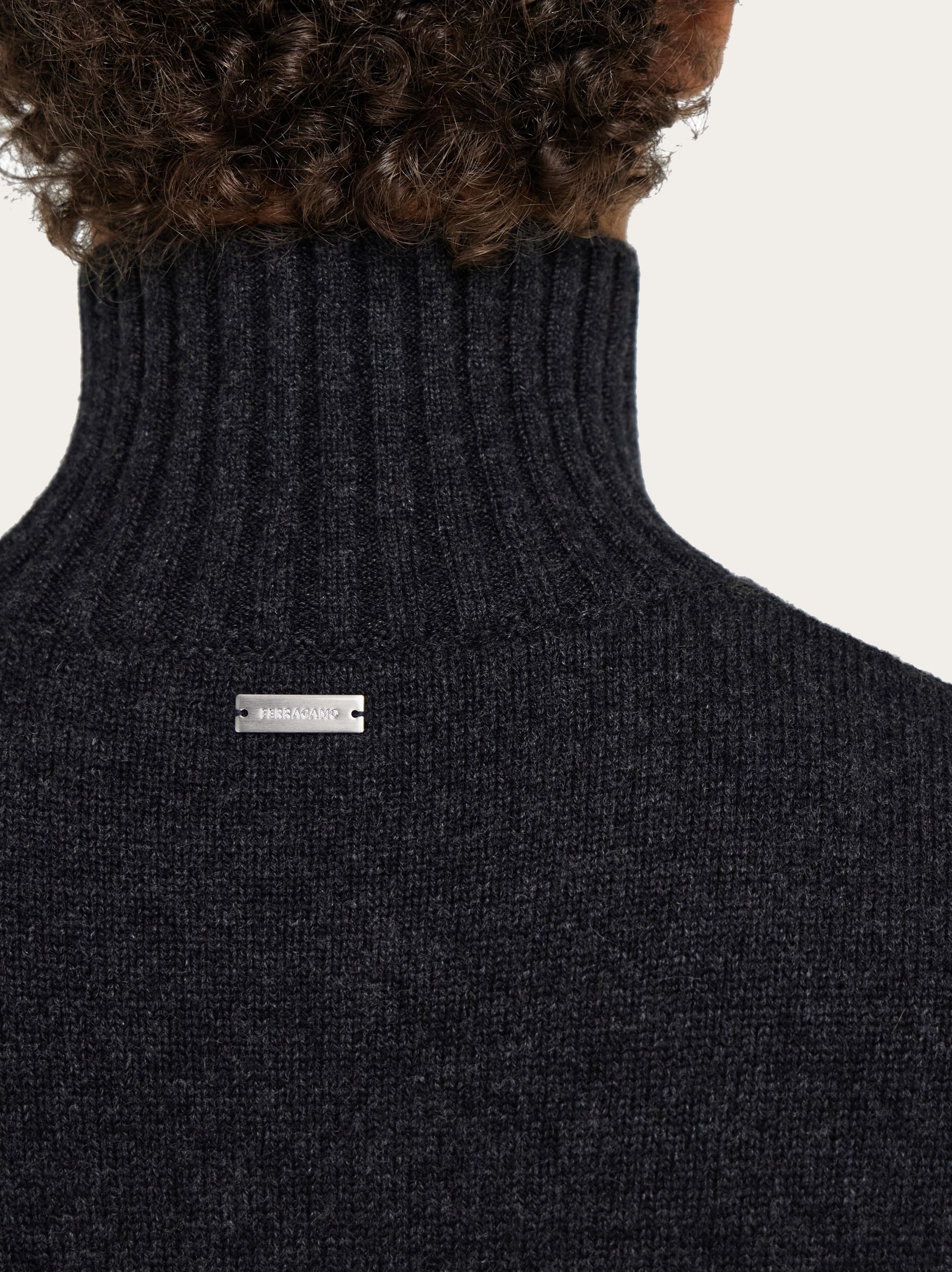 High neck cashmere pullover - Men | Ferragamo